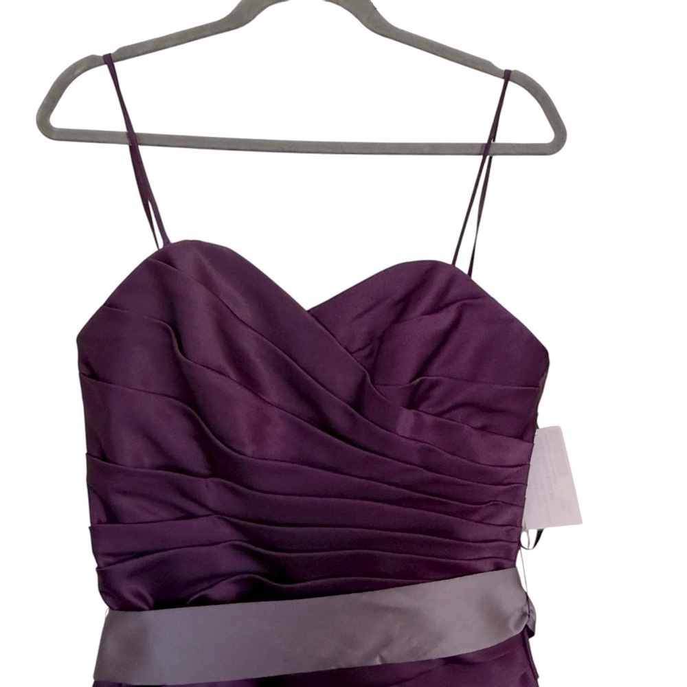 NWT Sorella Vita Cocktail Dress Style 2399 Women’s Size: 12 Color: Aubergine - Picture 4 of 13